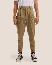 Cotton-Blend Tapered Leg Trousers – Nap Loungewear Bottoms
