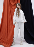 Dividing line pocket sweatpants