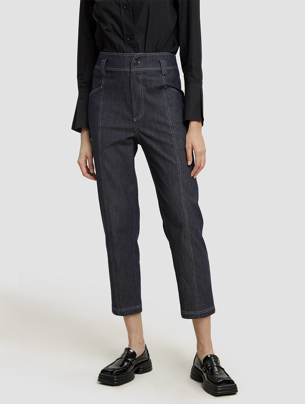 Cropped Tapered Pants