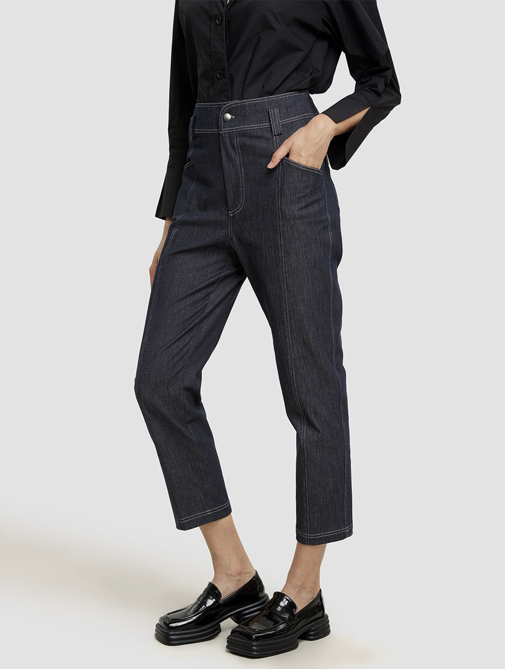 Cropped Tapered Pants