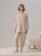 Cut Out Sleeve Sweatshirt