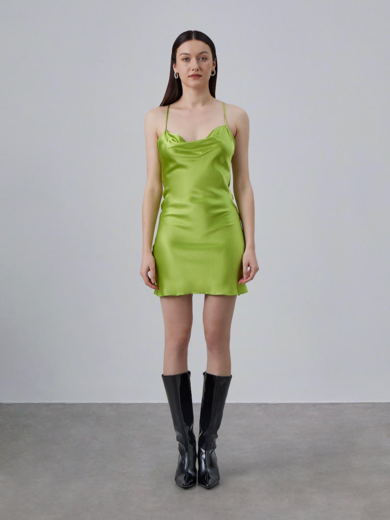 Silk Satin Slip Dress