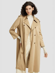 Double-breasted Straight Trench Coat – Nap Loungewear Outerwear