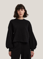 puff sleeve sweatshirt