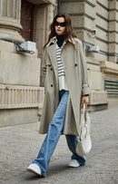 Medium-length Draped Coat