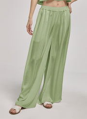 Elastic Waist Wide Leg Pants