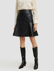 Faux Leather Skater Skirt – Nap Loungewear Bottoms