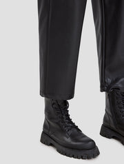 Faux Leather Tapered Pants