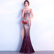 Long Slim Fit Fashion Host Dress Gown – Nap Loungewear Dresses