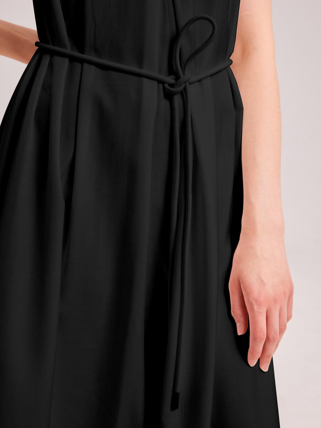 Greek Open Back Silky Maxi Dress