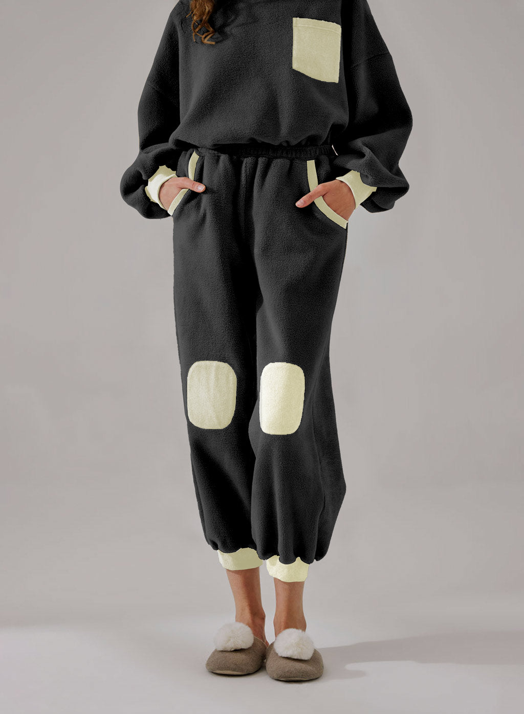 Fleece Color-Block Joggers