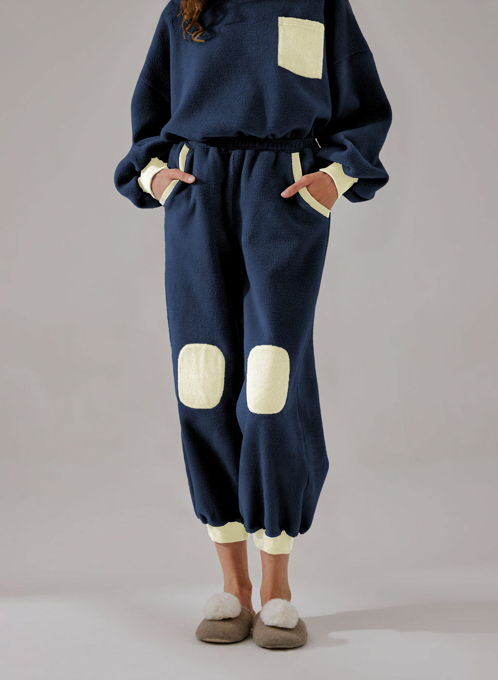 Fleece Color-Block Joggers