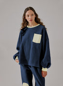 Fleece Color-Block Sweatshirt