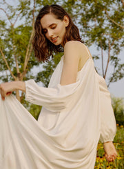 Fluffy Cold Shoulder Dress – Nap Loungewear Dresses