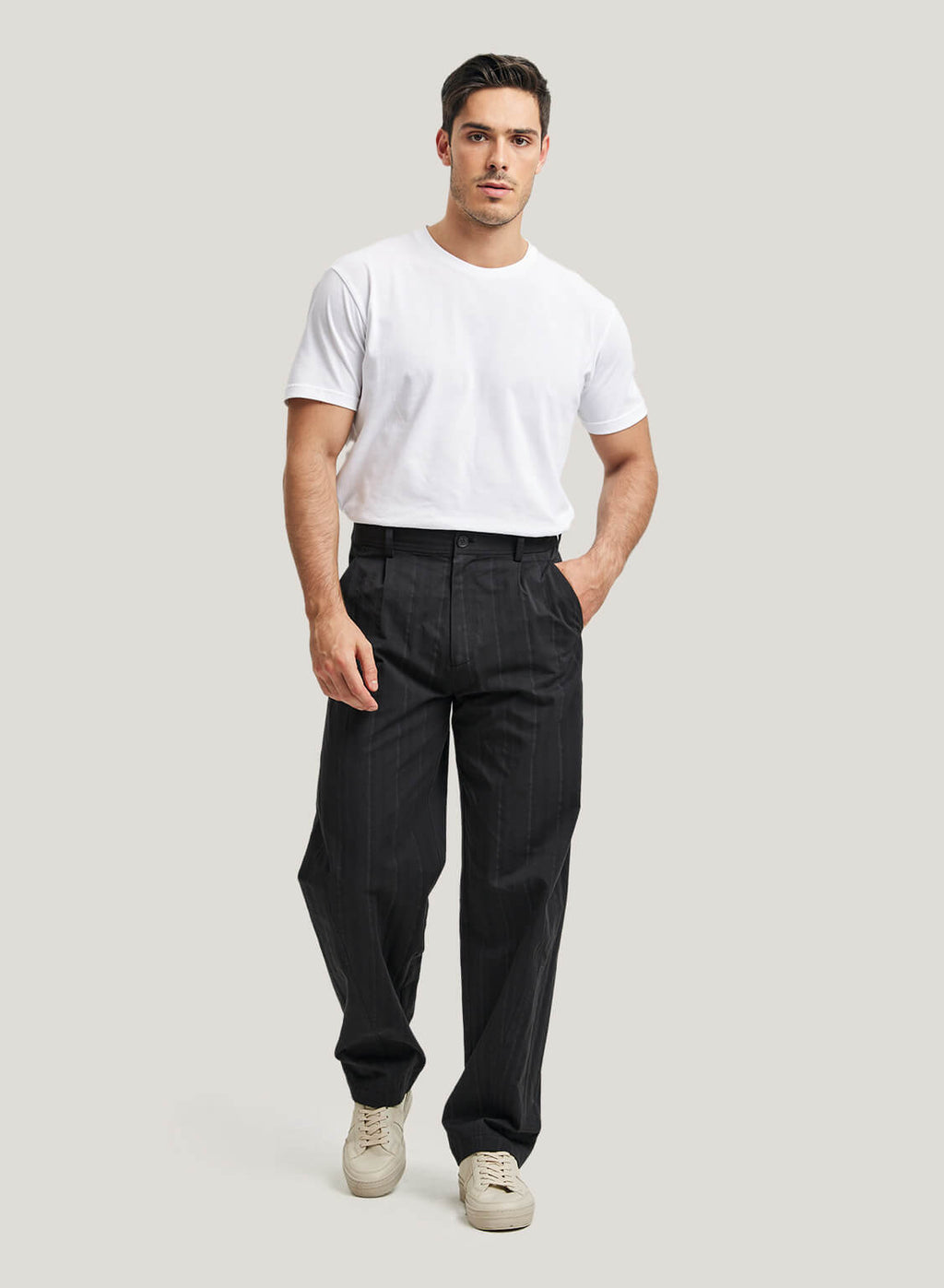 GH Straight-Leg 100% Cotton Trousers