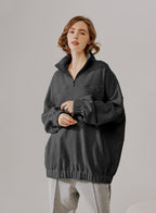 Half-Zip Cotton Jumper