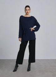 Knitted Boatneck Long Sleeve Top – Nap Loungewear Sweaters & Knitwear