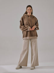Layered Drawstring Hoodie