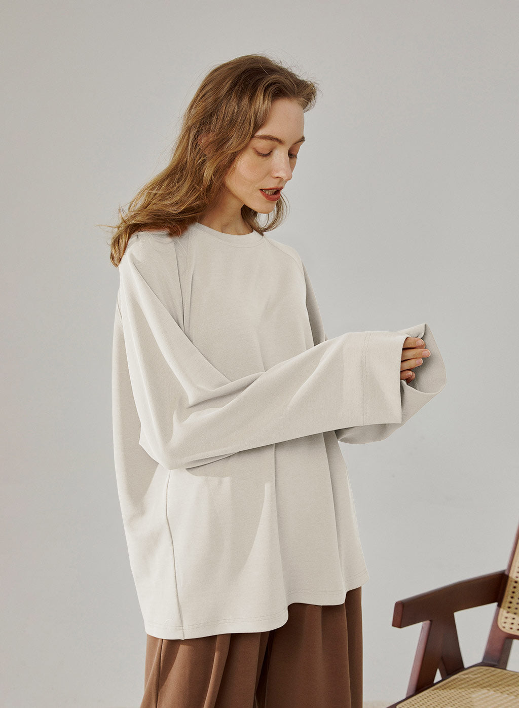 Long-Sleeve Modal Top