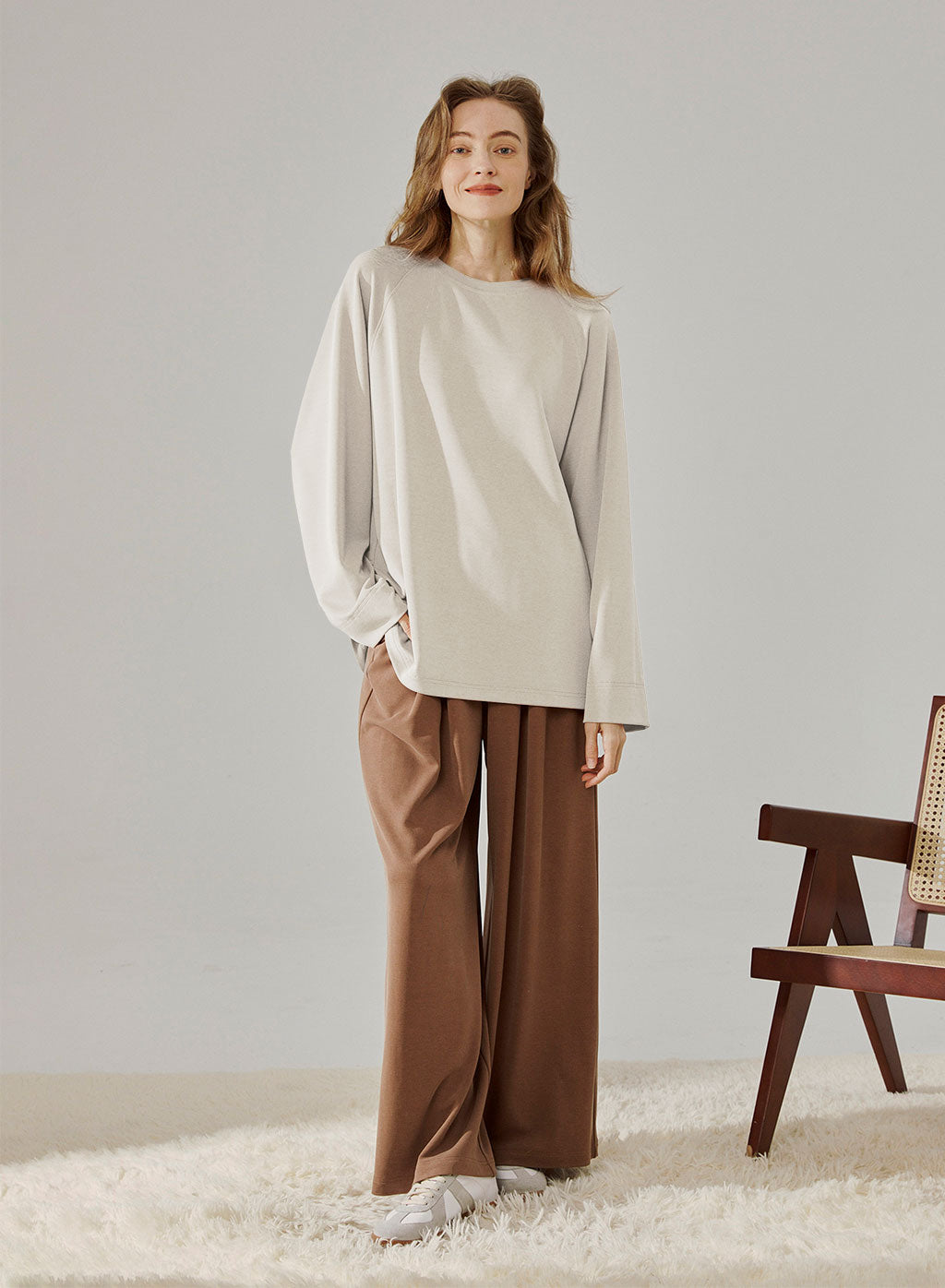 Long-Sleeve Modal Top