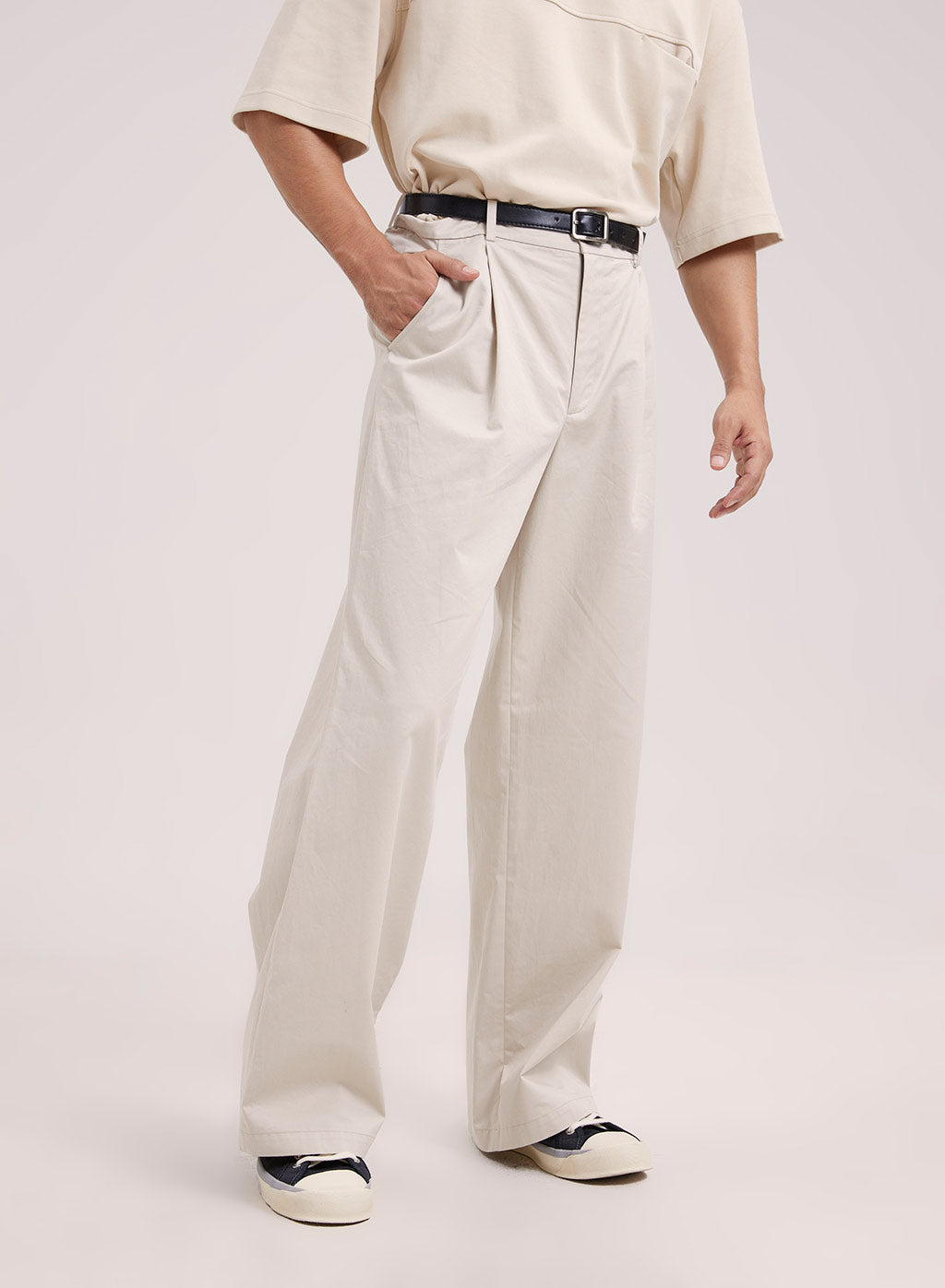 Loose Fit Cotton Pants
