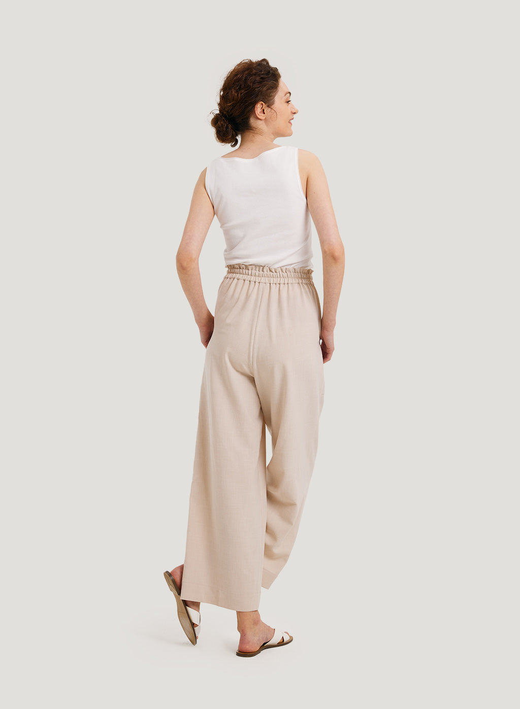 Side Pocket Wide-Leg Pants