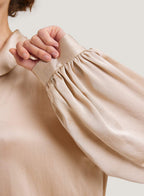 Relaxed Silk Pajama Top