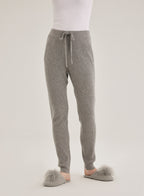 Cashmere Ribbed Drawstring Joggers