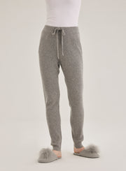 Cashmere Ribbed Drawstring Joggers