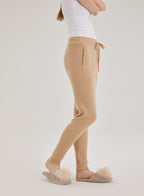 Cashmere Ribbed Drawstring Joggers
