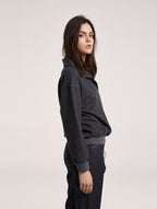 Open Collar Sweatshirt