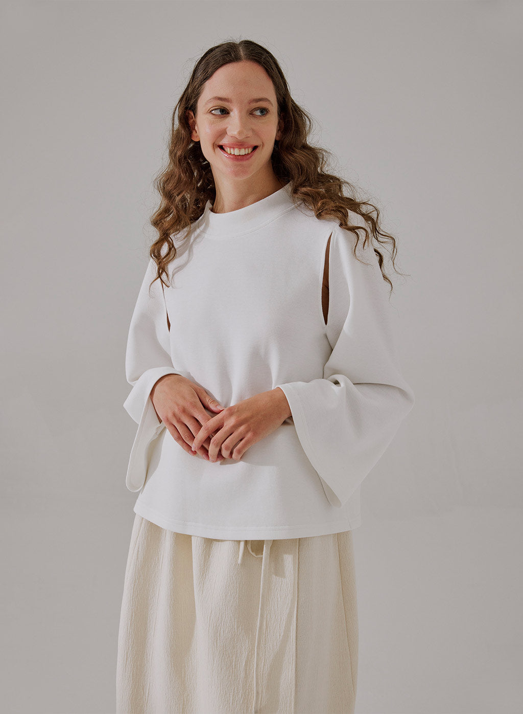 Open Sleeved Kimono Sweatshirt