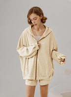 NAP Puff Sleeve Cotton Hoodie