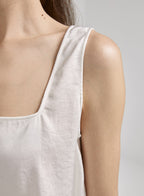 Square Collar Sleeveless Top