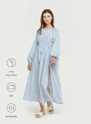 Relaxed Drawstring Waist Dress – Nap Loungewear Dresses