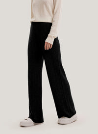 Ribbed Yak Wool Trousers