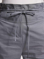 Ruffle Waist Drawstring Pants