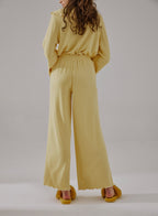 Ruffle Wide-leg Pajama Pants