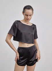 High Waist Silk Shorts – Nap Loungewear Bottoms