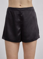 High Waist Silk Shorts