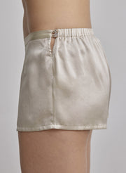 Elastic Waist Silk Shorts