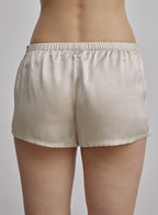 Elastic Waist Silk Shorts