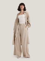 striped linen pants