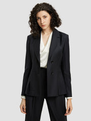 Striped Single-breasted Blazer – Nap Loungewear Outerwear