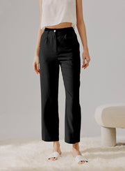 Tailored Straight-Leg Trousers
