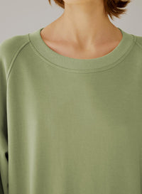 Crewneck Tiered Cotton Dress