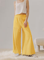 Two-Tone Wide Leg Pants