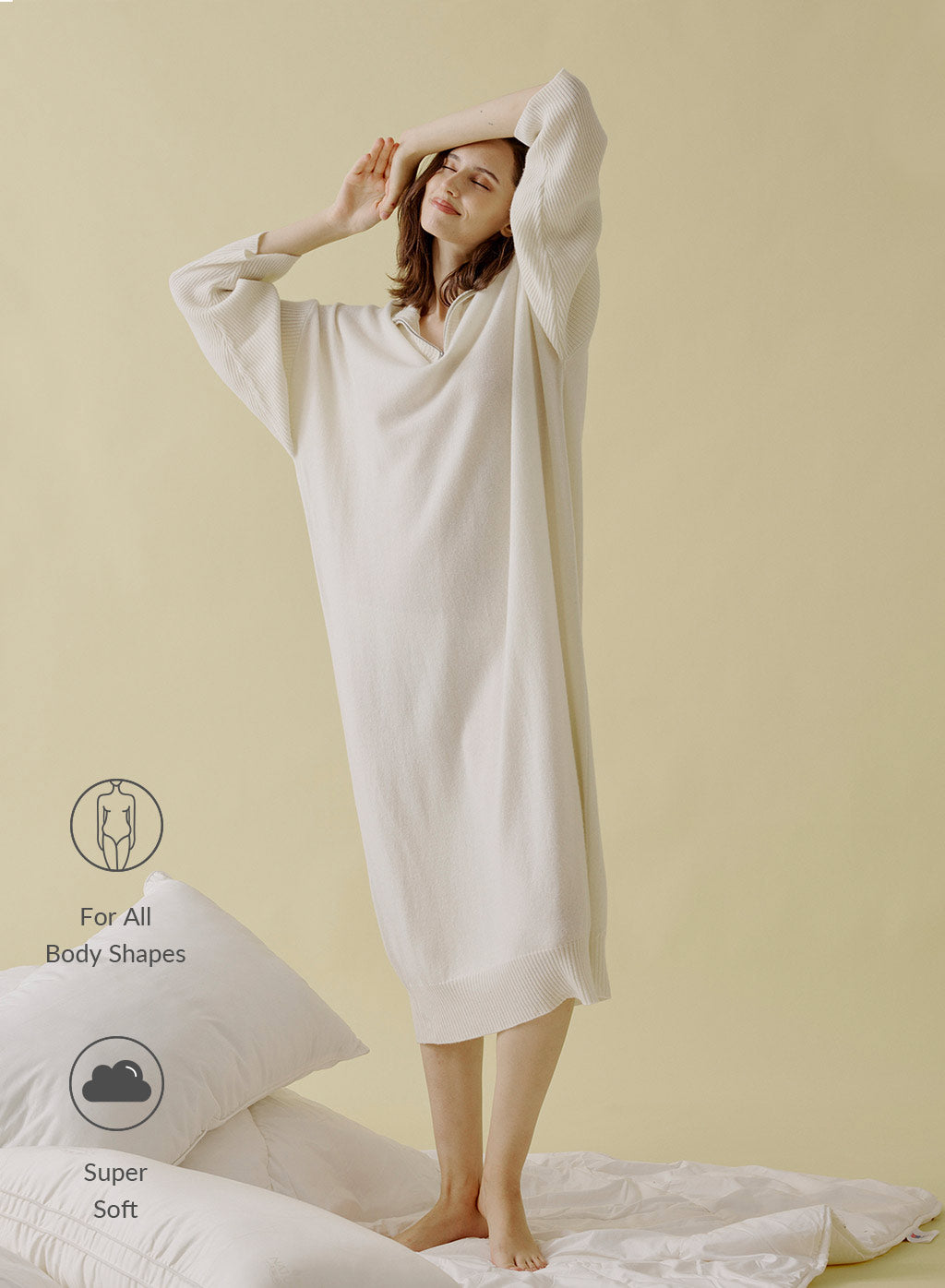 Wool-Cashmere Polo Dress