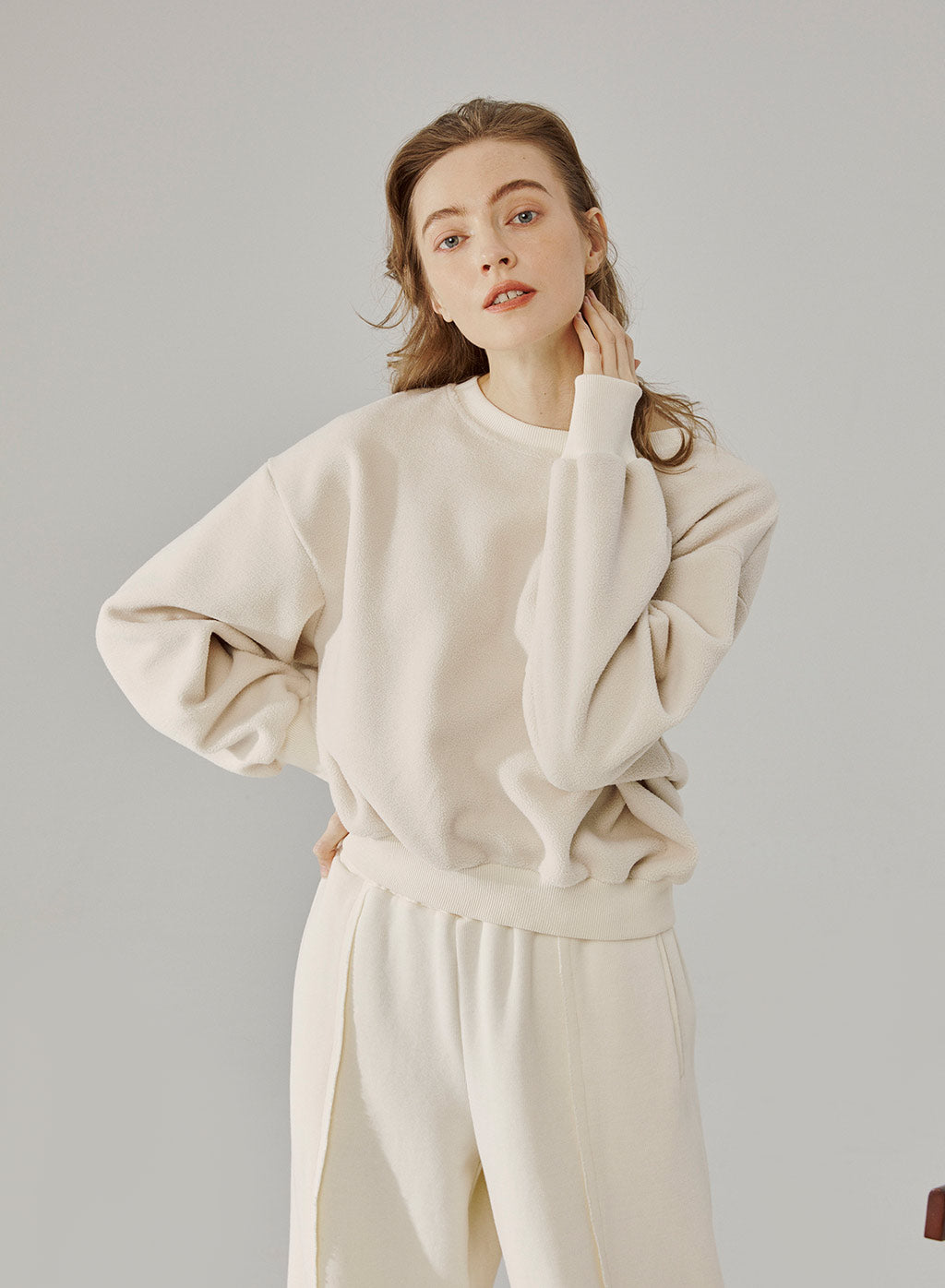 Boxy Fleece Sweatshirt