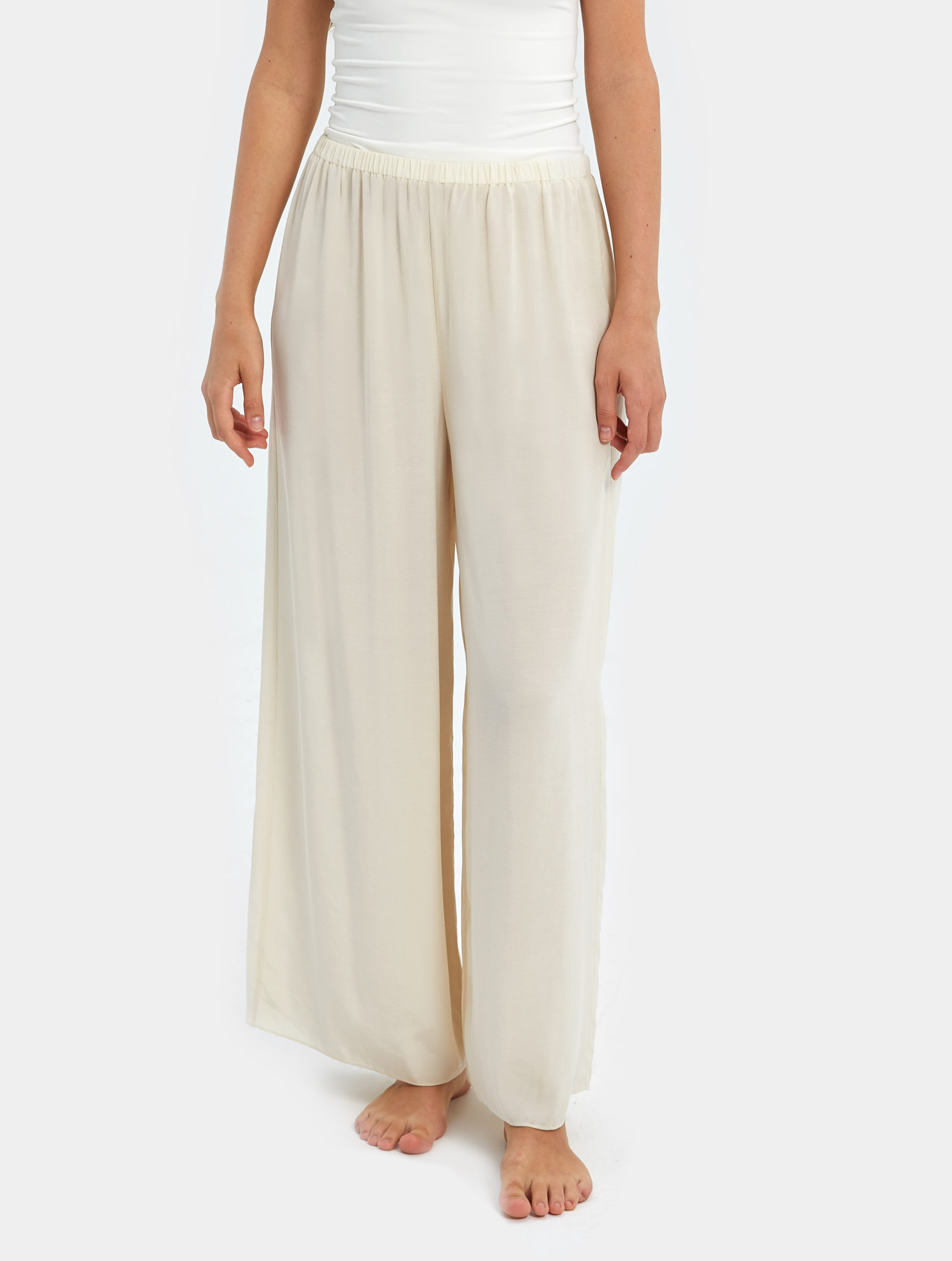 Cool Silk Wide-leg Pants | Luxury Loungewear for the Modern Woman